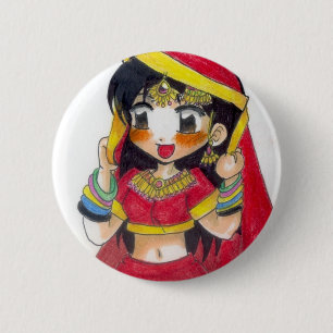 Rotes Bollywood Button