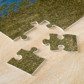 Rotes Boot bei Niedrigwasser Puzzle (Seite)