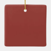 Rotes Bootshaus am Seneca-See Keramikornament (Rückseite)