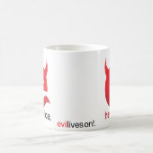 Rotes Böse „e“ – Klassischer Kaffeebecher Kaffeetasse (Mittel)