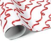 Rotes Bowknot Geschenkpapier (Rolleneckpunkt)