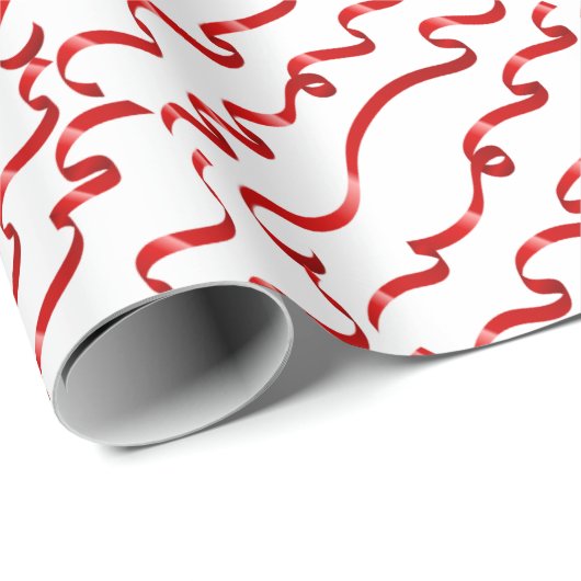 Rotes Bowknot Geschenkpapier (Rolleneckpunkt)