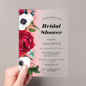 Rotes Brautparty Acryleinladungen (Insitu (Handheld))