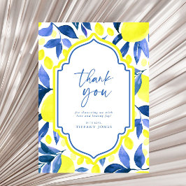 Rotes Brautparty Dankeskarte