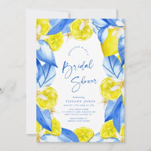 Rotes Brautparty Einladung (Vorderseite)