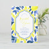 Rotes Brautparty Einladung (Stehend Vorderseite)