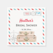 Rotes Brautparty für das Rote Papier für das Airli Serviette (Vorderseite)