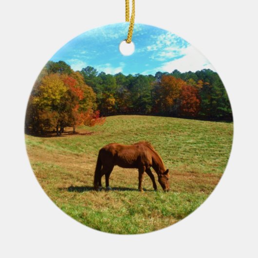 Rotes Brot, Aquamariner Blauhimmel Keramikornament (Vorne)