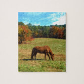 Rotes Brot, Aquamariner Blauhimmel Puzzle (Vertikal)