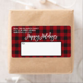Rotes Buffalo Kariert Holidays Mailing (Insitu)