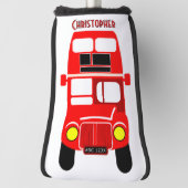 Rotes Busdesign Golf Headcover (Rotieren 90)