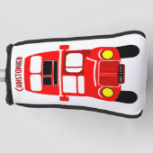 Rotes Busdesign Golf Headcover (Vorderseite)