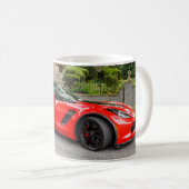 Rotes C7 Chevrolet Corvette Kaffeetasse (VorderseiteRechts)