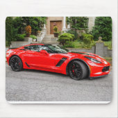 Rotes C7 Chevrolet Corvette Mousepad (Vorne)