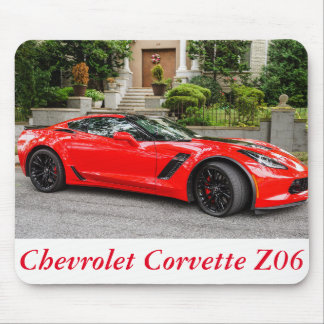 Rotes C7 Chevrolet Corvette Mousepad