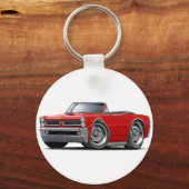Rotes Cabrio GTO 1965 Schlüsselanhänger (Vorderseite)