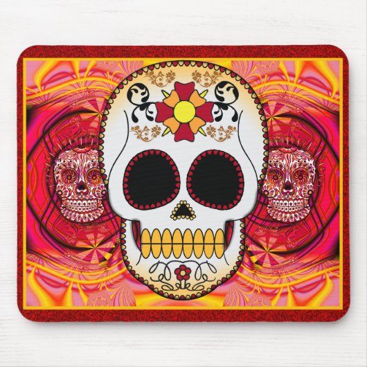 Rotes Calaveras Mousepad (Vorne)