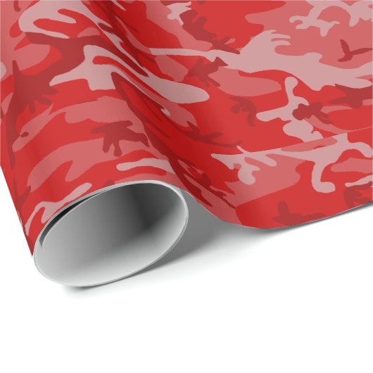 Rotes Camouflage-Wrapping-Papier Geschenkpapier (Rolleneckpunkt)