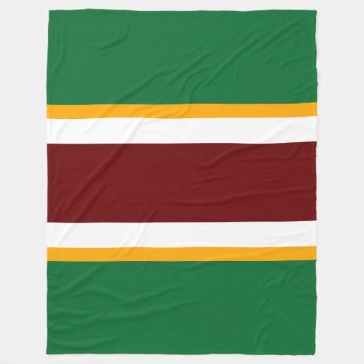 Rotes Camp Grüne, gelbe Streifen Fleecedecke (Vorderseite)