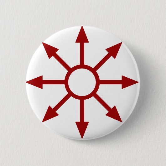 Rotes Chaote Sigil Button (Vorderseite)