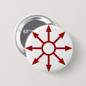 Rotes Chaote Sigil Button (Vorne & Hinten)