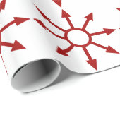 Rotes Chaote Sigil Geschenkpapier (Rolleneckpunkt)