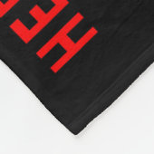 Rotes CHD-Bewusstsein Baby-Schwester Herzerkrankun Fleecedecke (Ecke)