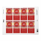 Rotes Chevron-Weinetikett (375 ml) (Vorne)