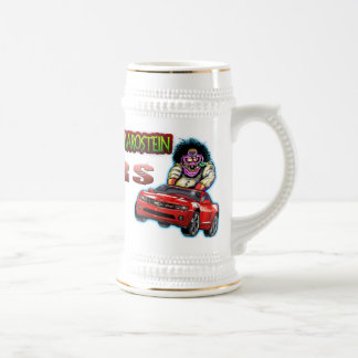 Rotes Chevy Camaro RS Stein - Weiß/Gold Bierglas