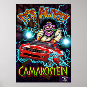 Rotes Chevy Camaro SS Plakat