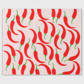 Rotes Chili Geschenkpapier (Flach)