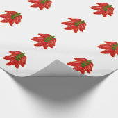 Rotes Chili-Paprikaschoten-Logo Geschenkpapier (Ecke)