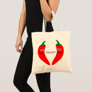 Rotes Chili-Pfeffer-Design Tragetasche