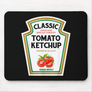 Rotes Chup DIY Halloween-Kostüm passende Gruppe Mousepad