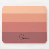 Rotes Clay Minimalistisch gestrichen Design mit Na Mousepad (Vorne)