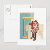 Rotes Coat Postkarte (Vorne/Hinten)