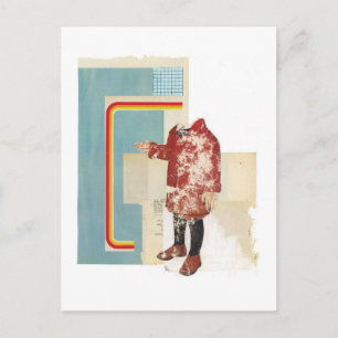 Rotes Coat Postkarte