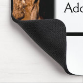 Rotes Cocker spaniel-Porträt Mousepad (Ecke)