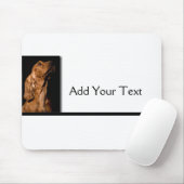 Rotes Cocker spaniel-Porträt Mousepad (Mit Mouse)