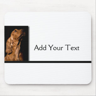 Rotes Cocker spaniel-Porträt Mousepad