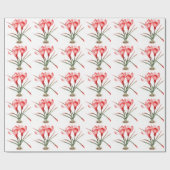 Rotes Crocus-Feinkunstverpackung Geschenkpapier (Flach)