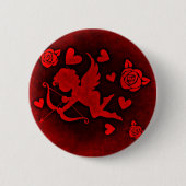 Rotes Cupido Button (Vorderseite)