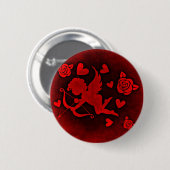 Rotes Cupido Button (Vorne & Hinten)