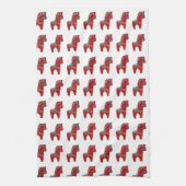 Rotes Dala Pferd Küchentuch (Vertikal)