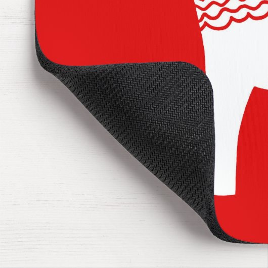 Rotes Dala Pferd Mousepad (Ecke)