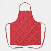 Rotes Damastmuster