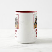 Rotes Danke Trainer Teamname Foto Tasse (Zentrum)