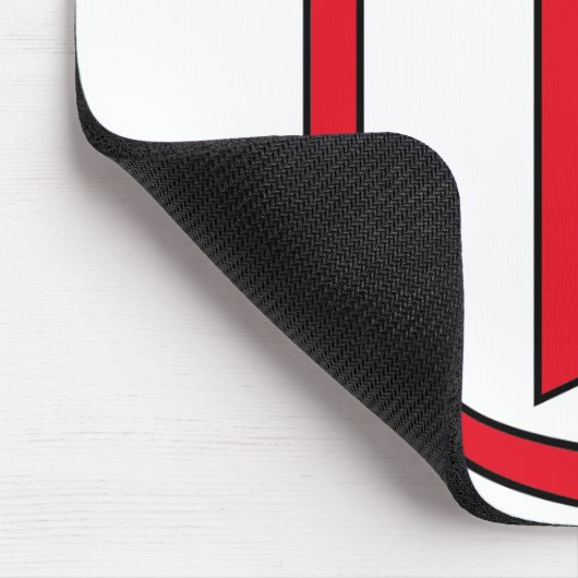 rotes Datasymbol Mousepad (Ecke)