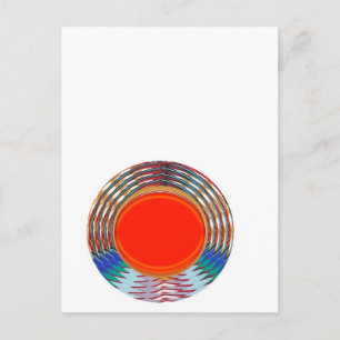 ROTES Deko Emblem: GIFTS emittieren ENERGIE Postkarte