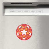 Rotes Dekorationsmagazin Magnet (In Situ (Geschirrspüler))